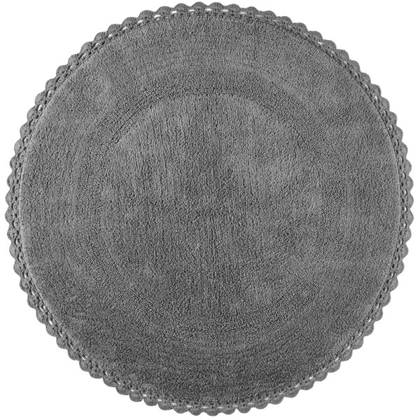 Elle Decor Harper Round Accent Cotton Gray Area Rug & Reviews Wayfair
